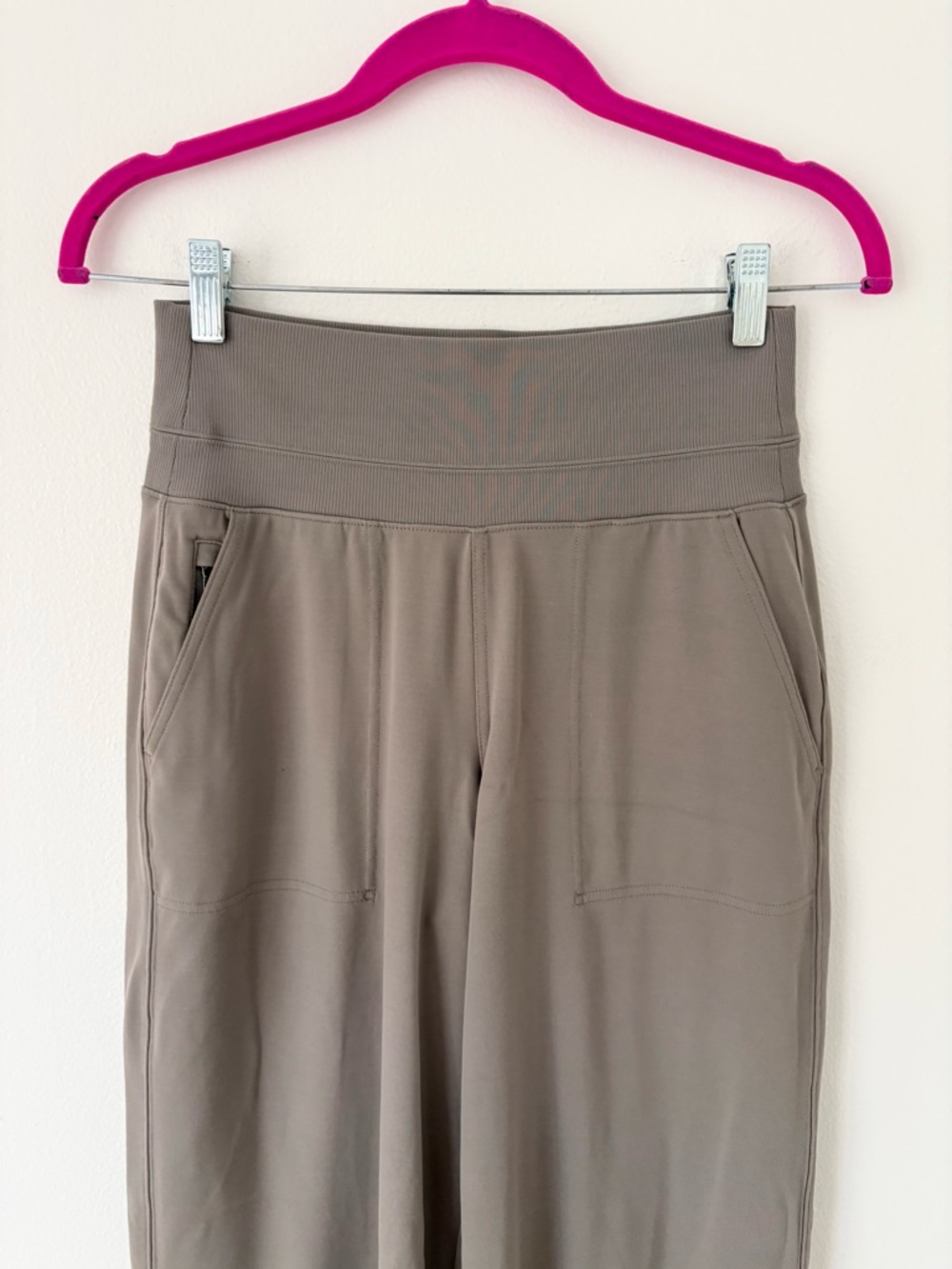 Athleta Dark Taupe Grey Venice High Rise Wide Leg Elastic Waist Pant Size XS - Picture 7 of 12